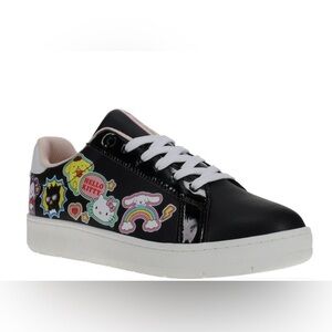 Hello Kitty & Friends By Sanrio Women's Black Casual Court Sneakers size 6
